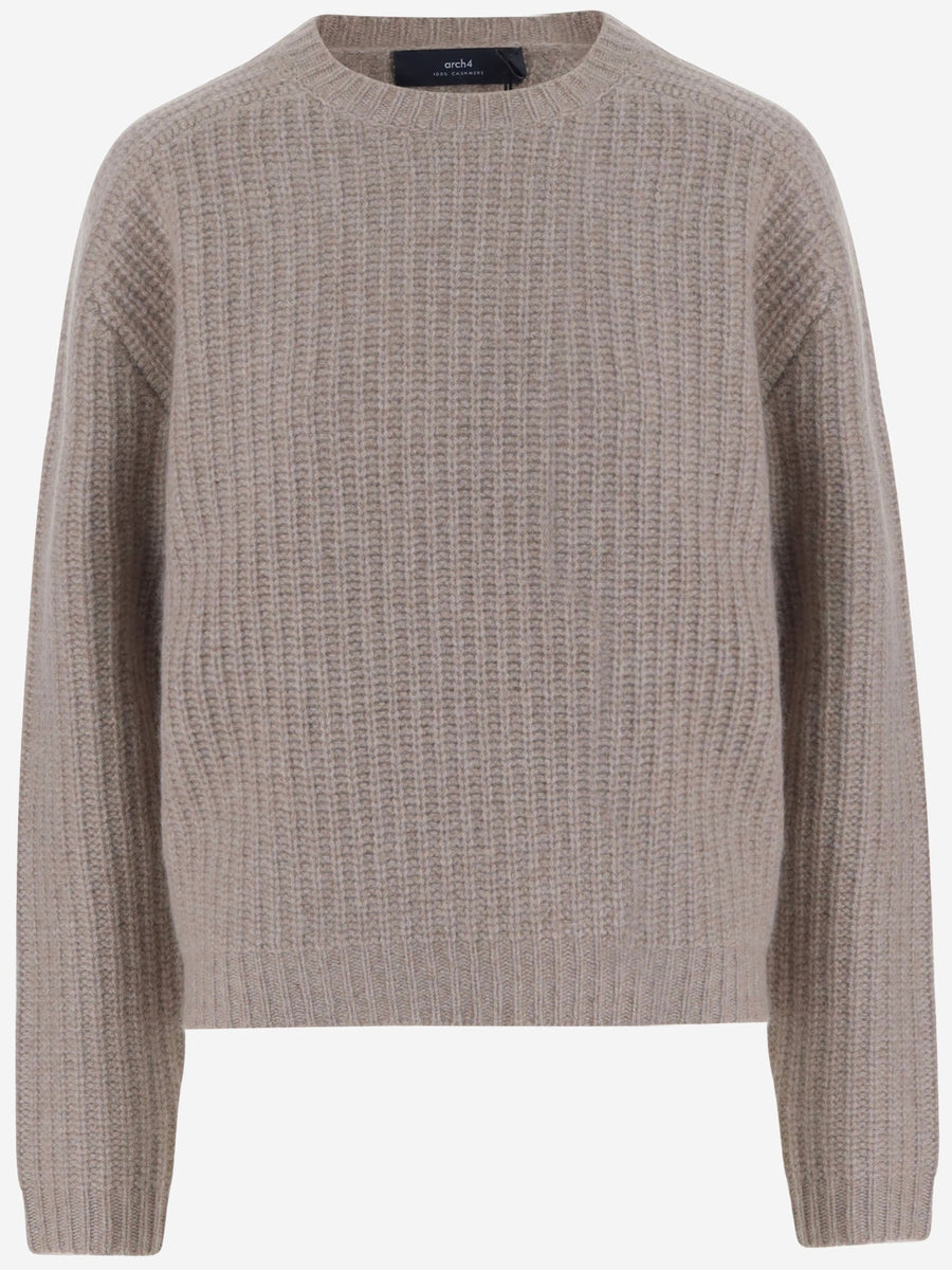 Cashmere Crew Neck Sweater Beige
