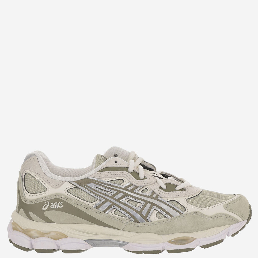 Sneakers Gel-Nyc Khaki Leather And Textile Trainers
