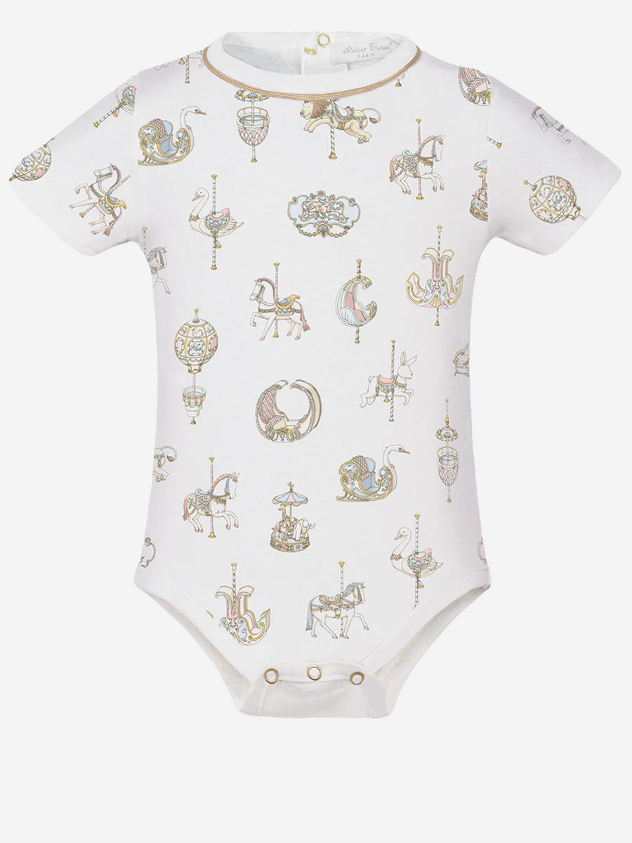 Baby Onesie Multicolour Cotton Tops