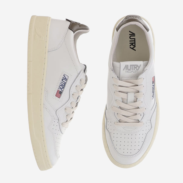 Low-Top Medalist Brown Leather Sneakers Cow Trainers