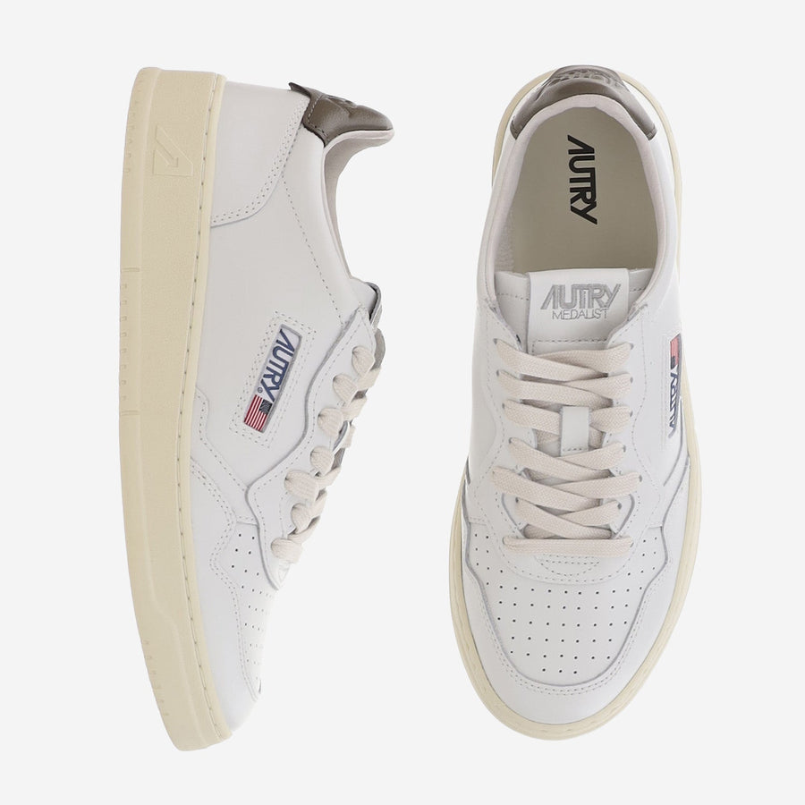Low-Top Medalist Brown Leather Sneakers Cow Trainers