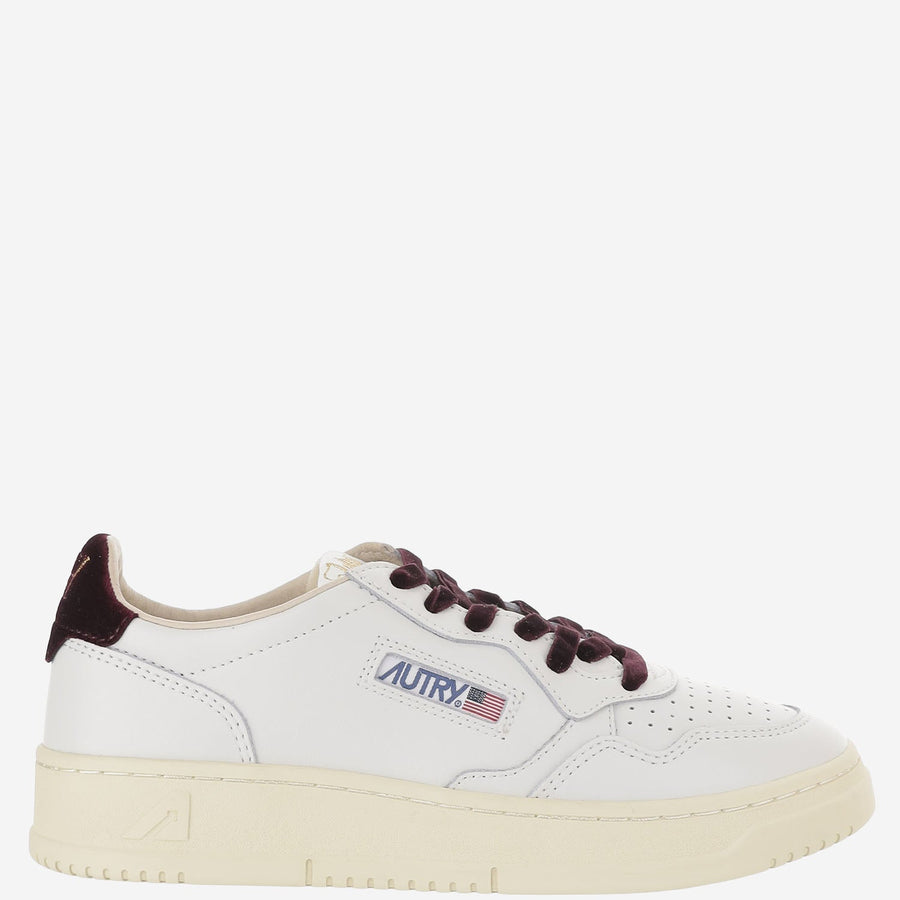 Leather Sneakers Medalist Low White Cow Trainers