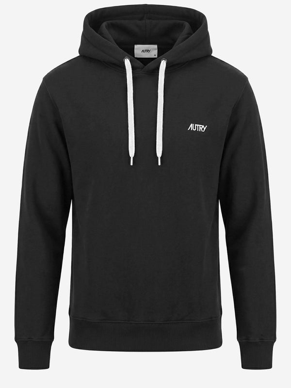 Cotton Hoodie With Logo Black Sweatshirts