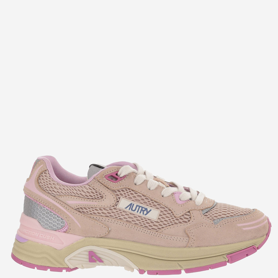 Sneakers Hyperway Pink Suede Polyester Trainers