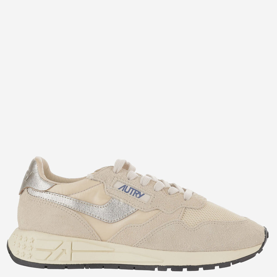 Sneakers Reelwind Beige Leather Trainers