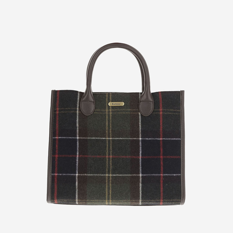Tote Bag Barrhill Wool-Mix Checked Multicolour Polyester Handbags