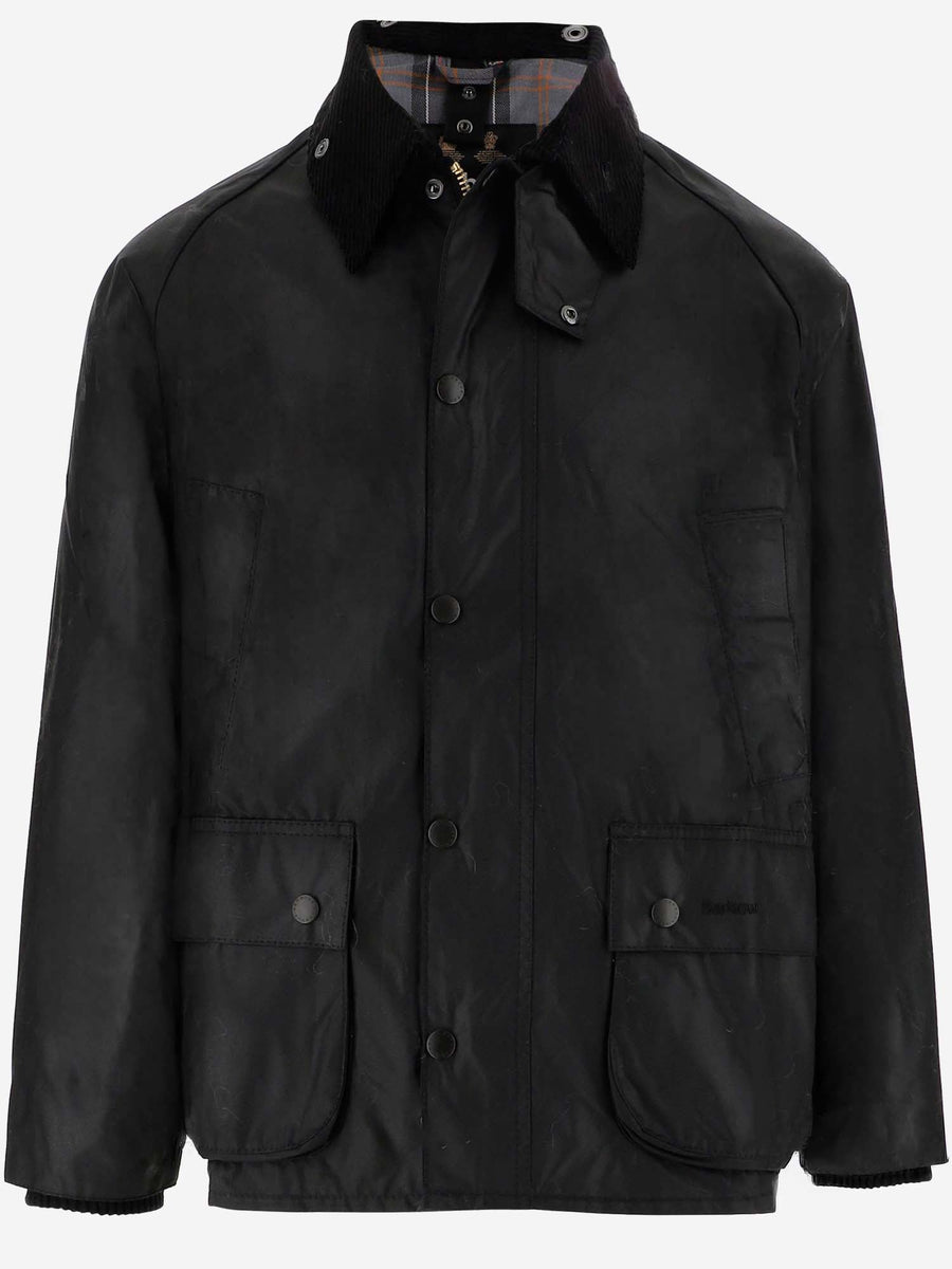 Waxed Jacket Bedale Black Cotton