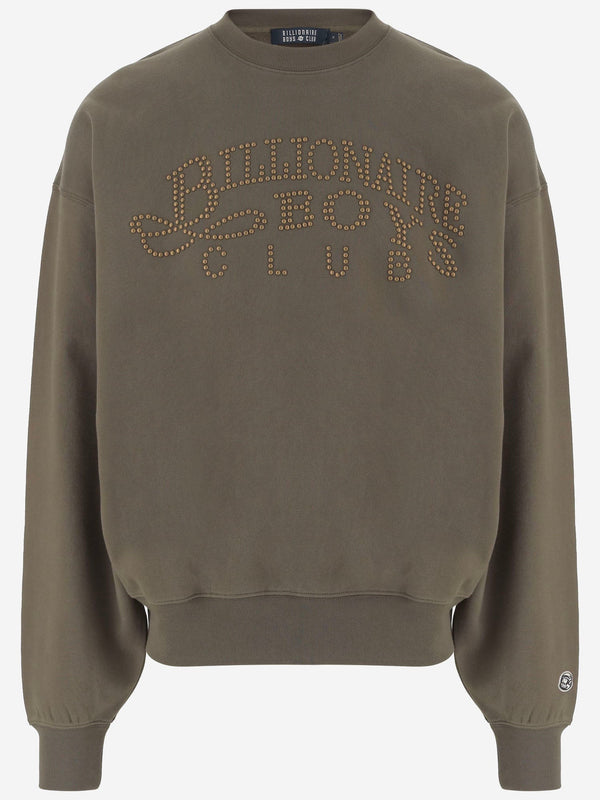 Cotton Sweatshirt Khaki Sweatshirts