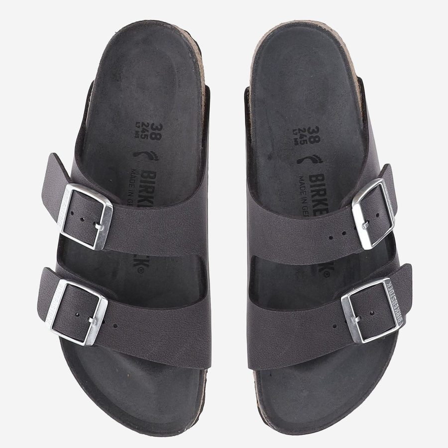 Sandals Arizona Suede Grey Leather