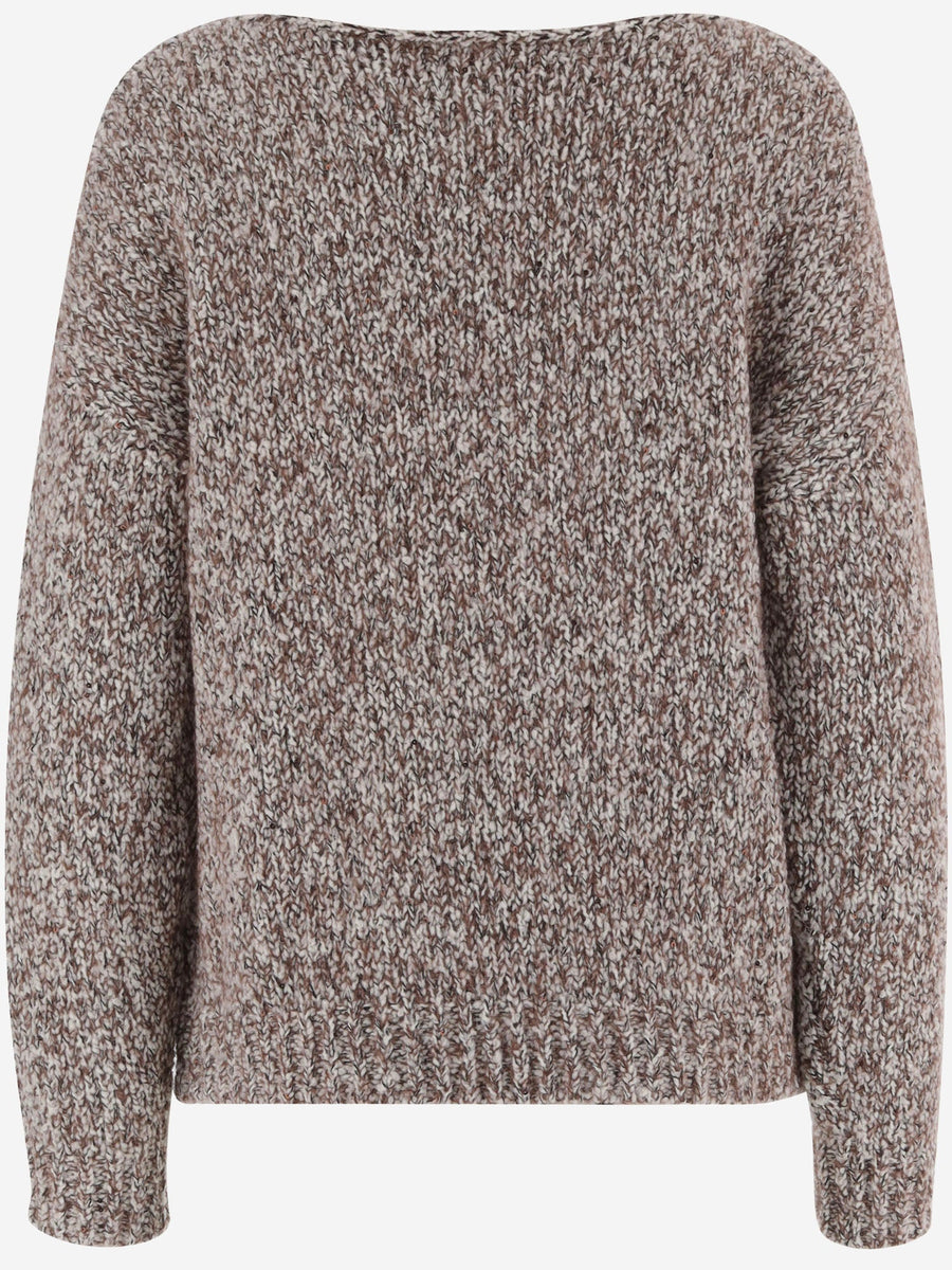 Sweater Brown Wool And Alpaca Blend Virgin