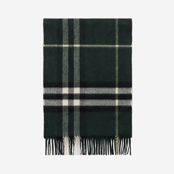 Scarf Check Cashmere Anchor Green