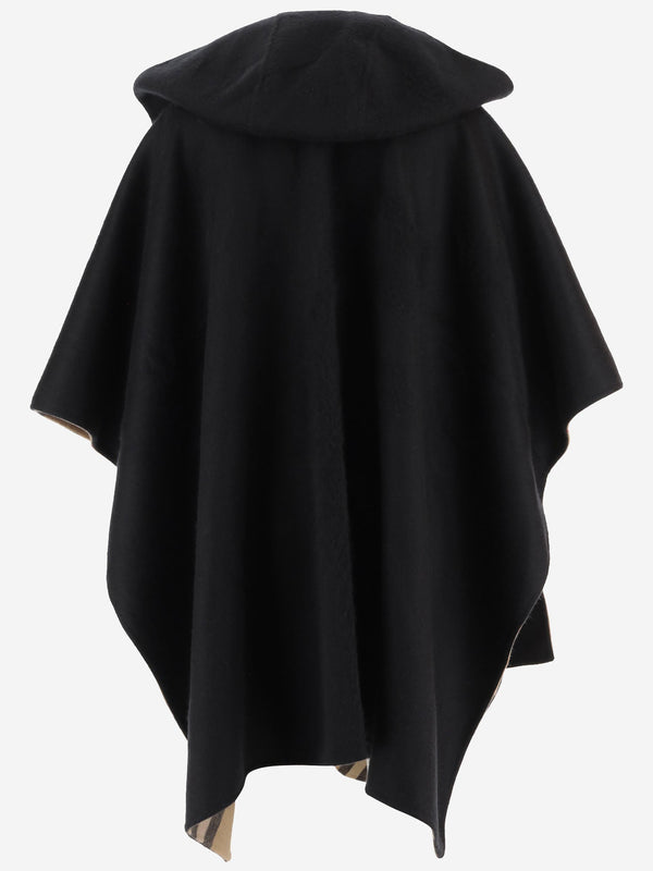 Cashmere Cape Black-Archive Beige Black/archive Capes