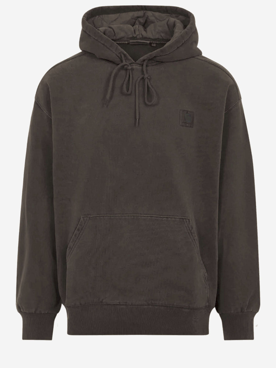Cotton Jersey Logo Sweatshirt Dark Brown Sweatshirts