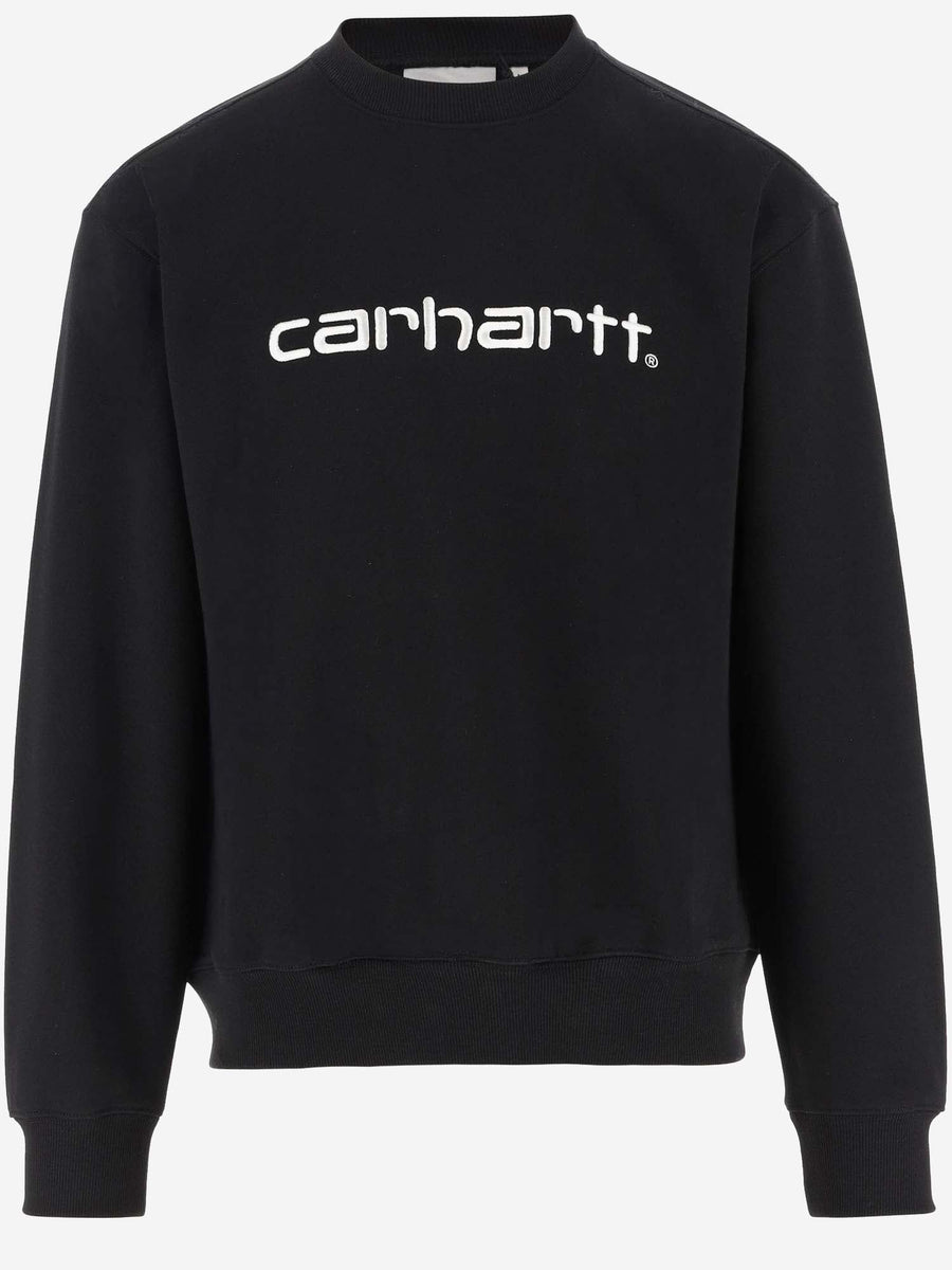 Sweatshirt Cotton-Blend Black Knitwear