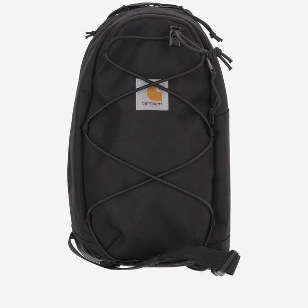 Sling Bag Black Nylon Recycled Polyester Canvas Backpacks