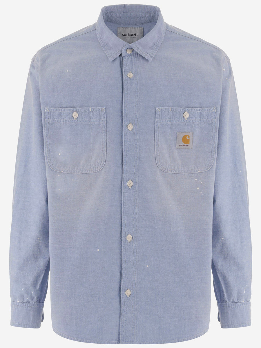 Shirt Cotton Two-Pocket Light Blue Winston Chambray