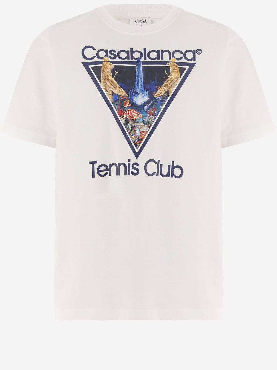 Printed Cotton T-Shirt White Organic T-shirts