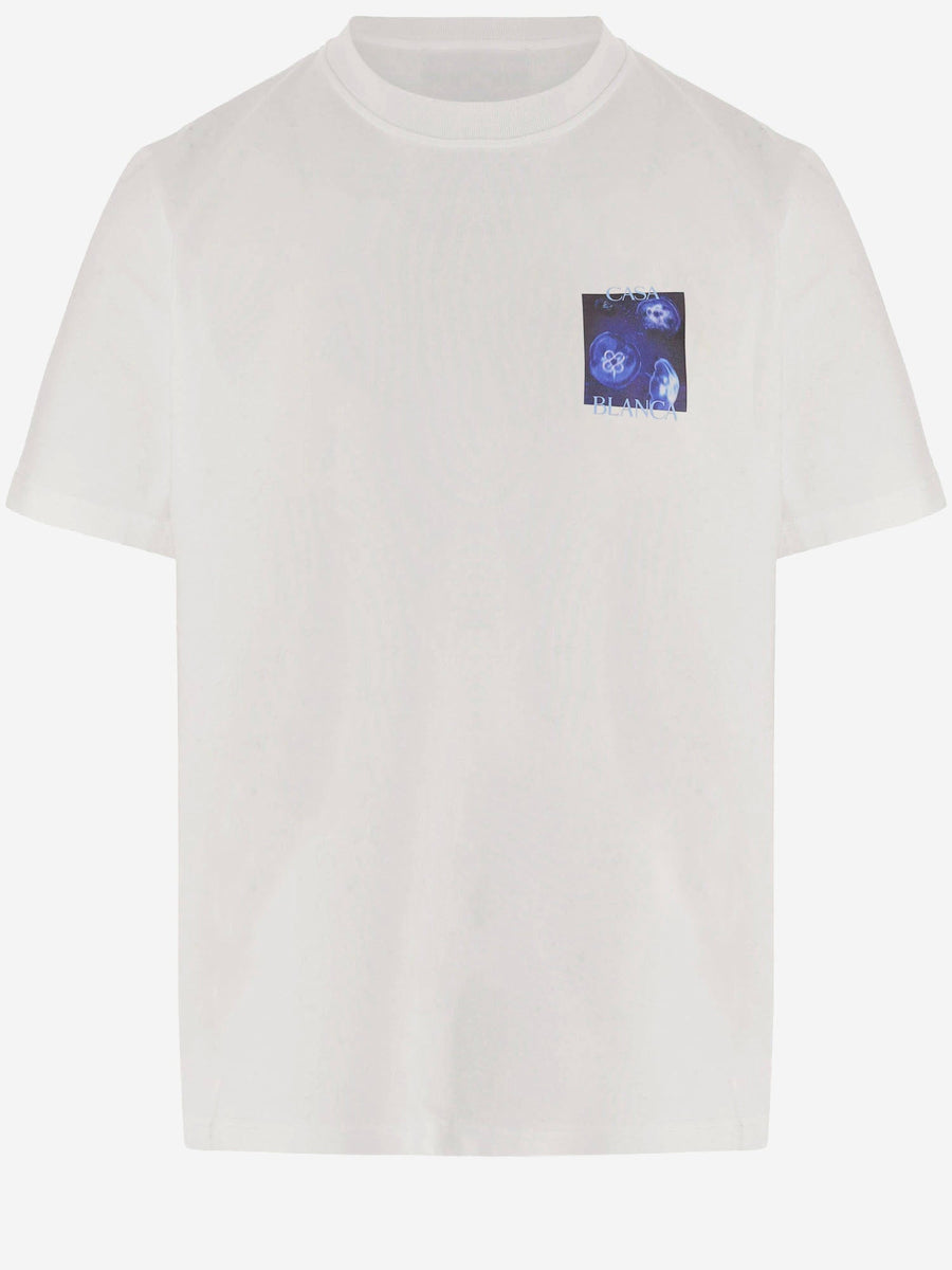 Printed Cotton T-Shirt White Organic T-shirts