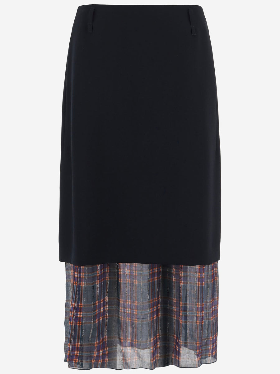 Skirt Navy Polyester
