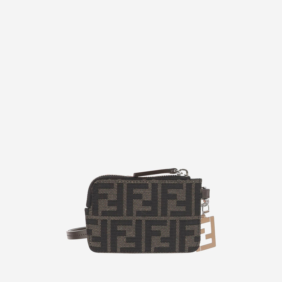 Wallet Ff Jacquard Fabric Multicolour Calfskin & Cardholders