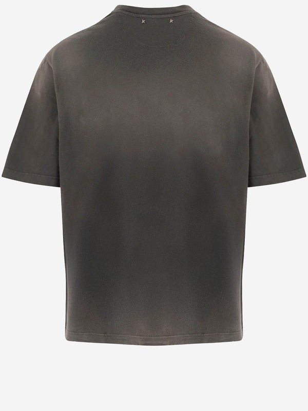 T-Shirt Vintage-Effect Cotton Dark Grey T-shirts