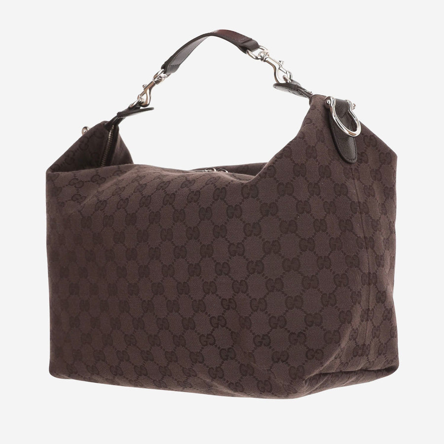 Shoulder Bag Brera Dark Brown Gg Canvas Polyester
