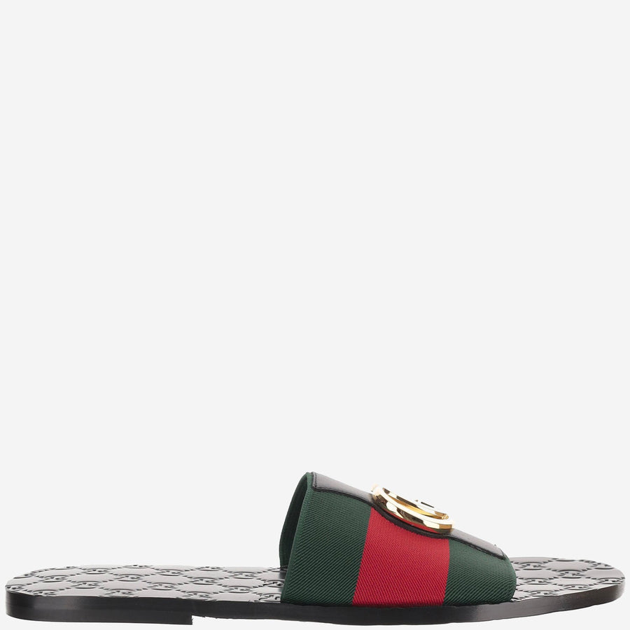 Riviera Slider Sandals Black Polyester