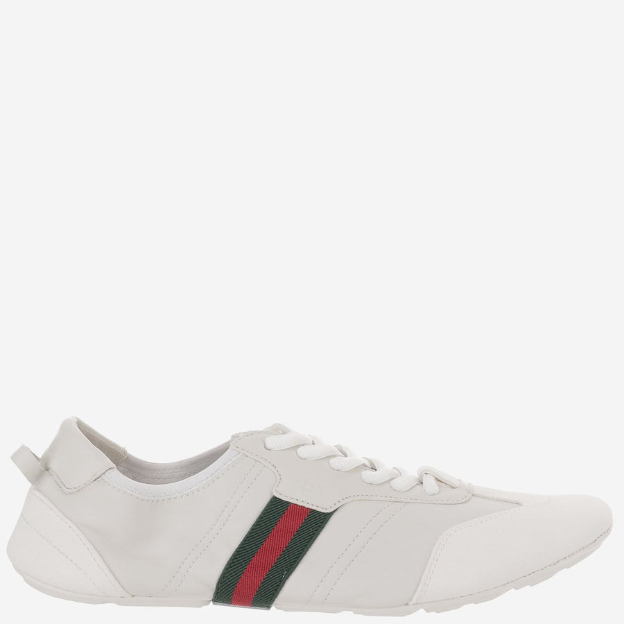 Sneakers Flex Suede And Leather White Trainers