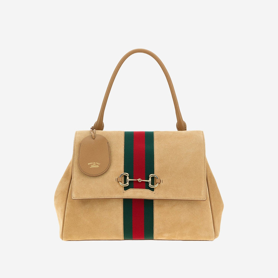 Handbag Paparazzo Suede Beige Calf Skin Shoulder Bags