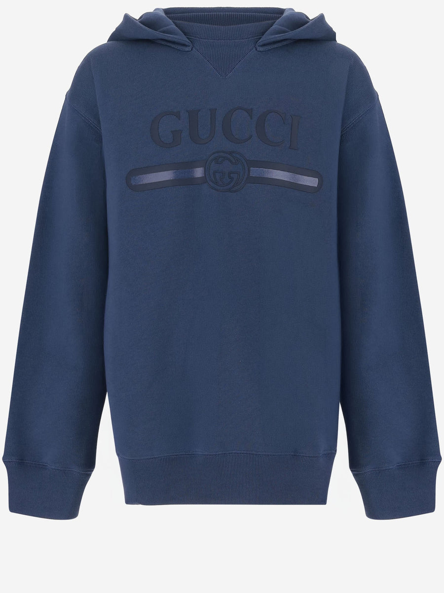 Cotton Sweatshirt - Blue Hoods & Sweatshirts