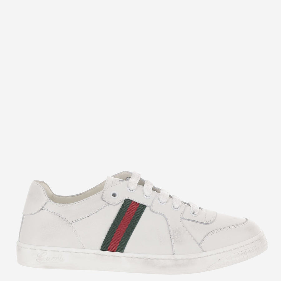 Sneakers Stretch Leather White Trainers