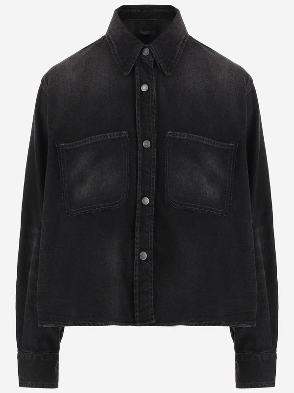 Shirt Cotton Denim Black