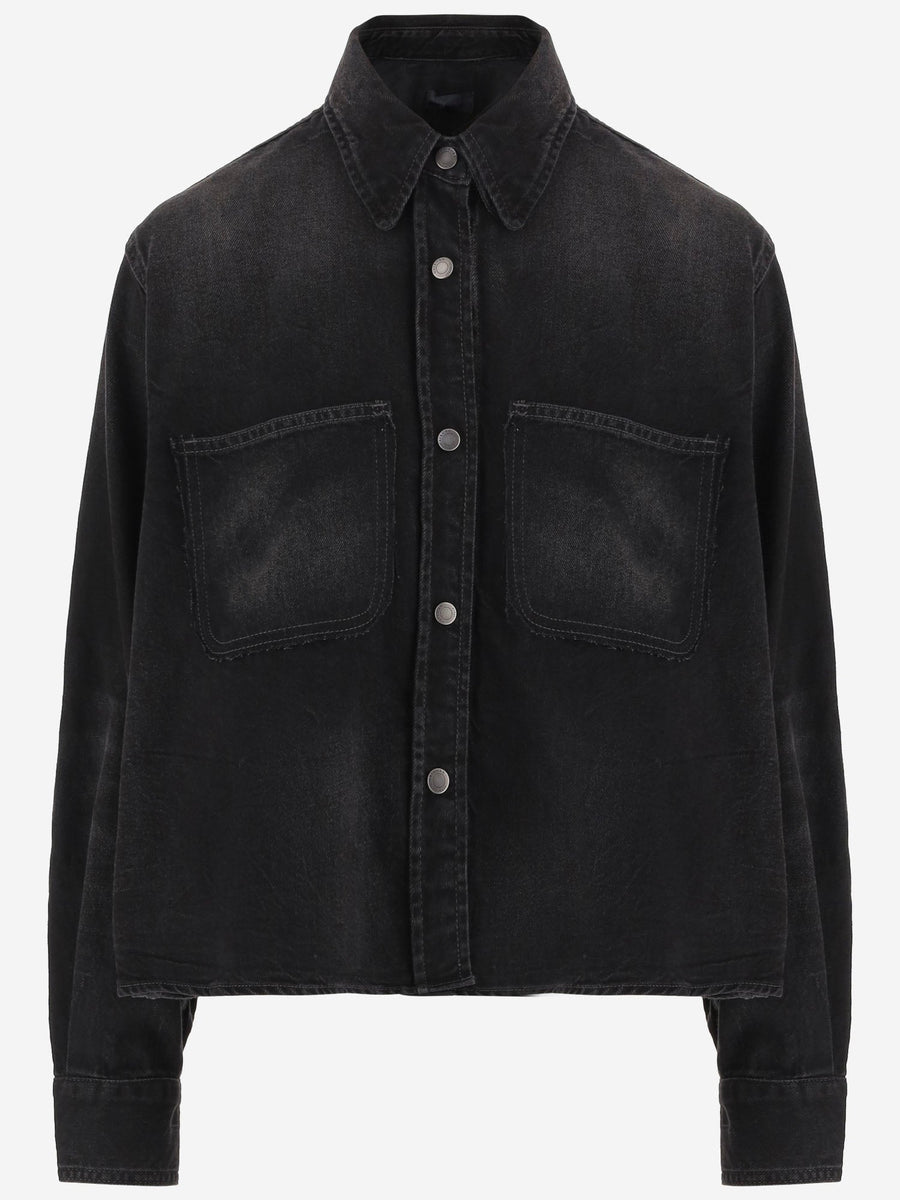 Shirt Cotton Denim Black