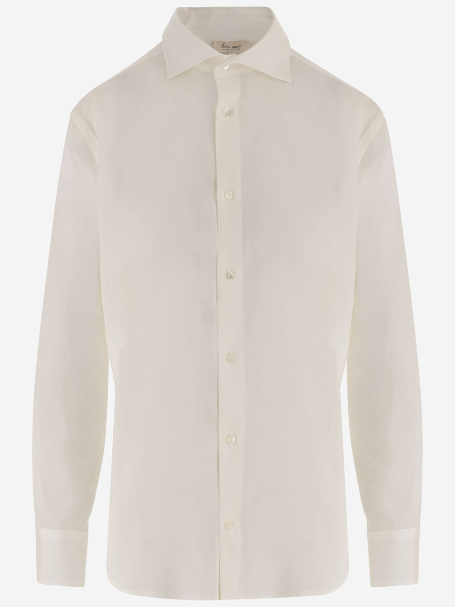 Stretch Silk Shirt White