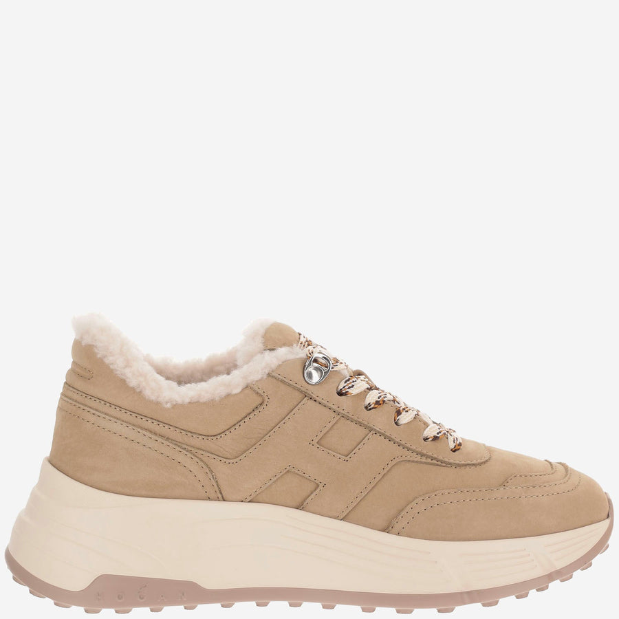 Sneakers Hi-Fi Beige Suede Trainers