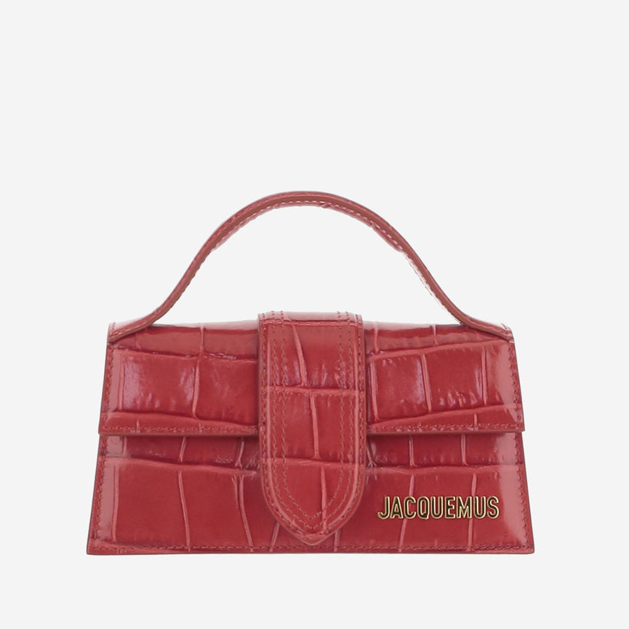 Shoulder Bag Red Calf Leather