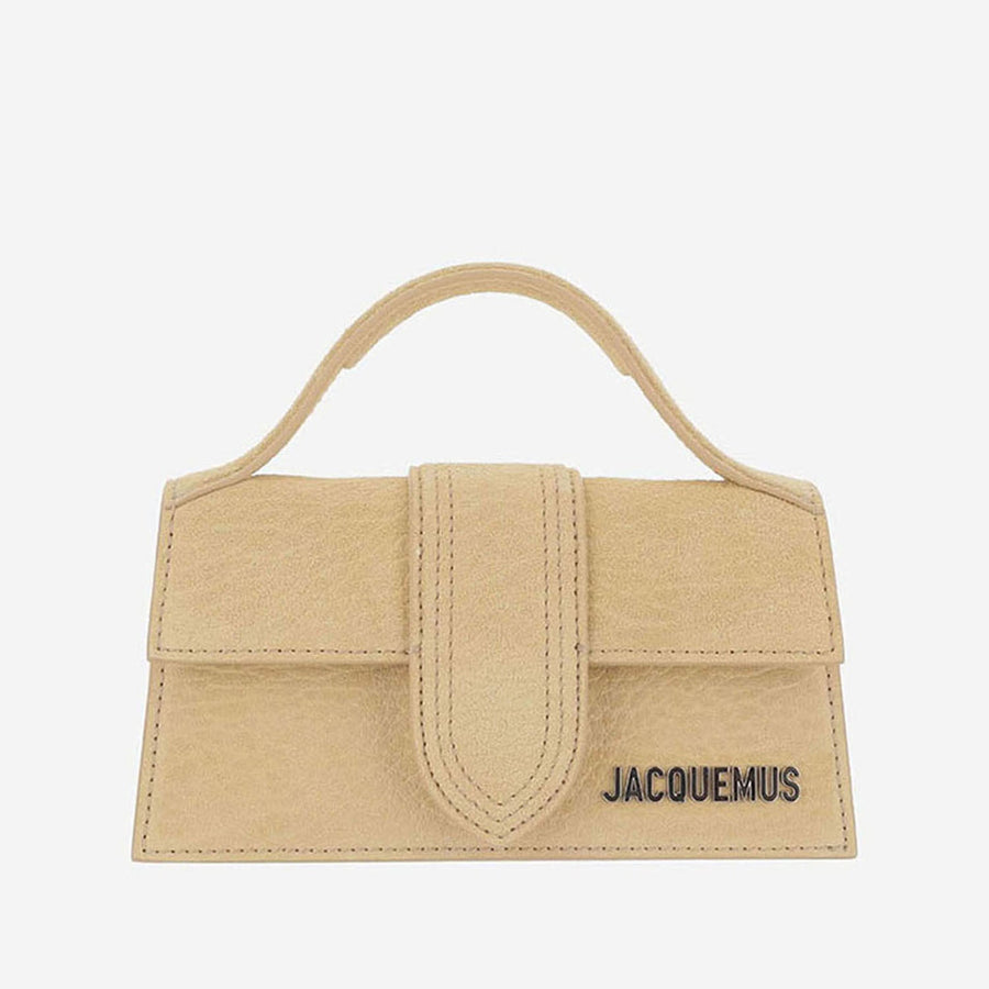 Shoulder Bag Le Bambino Beige Suede