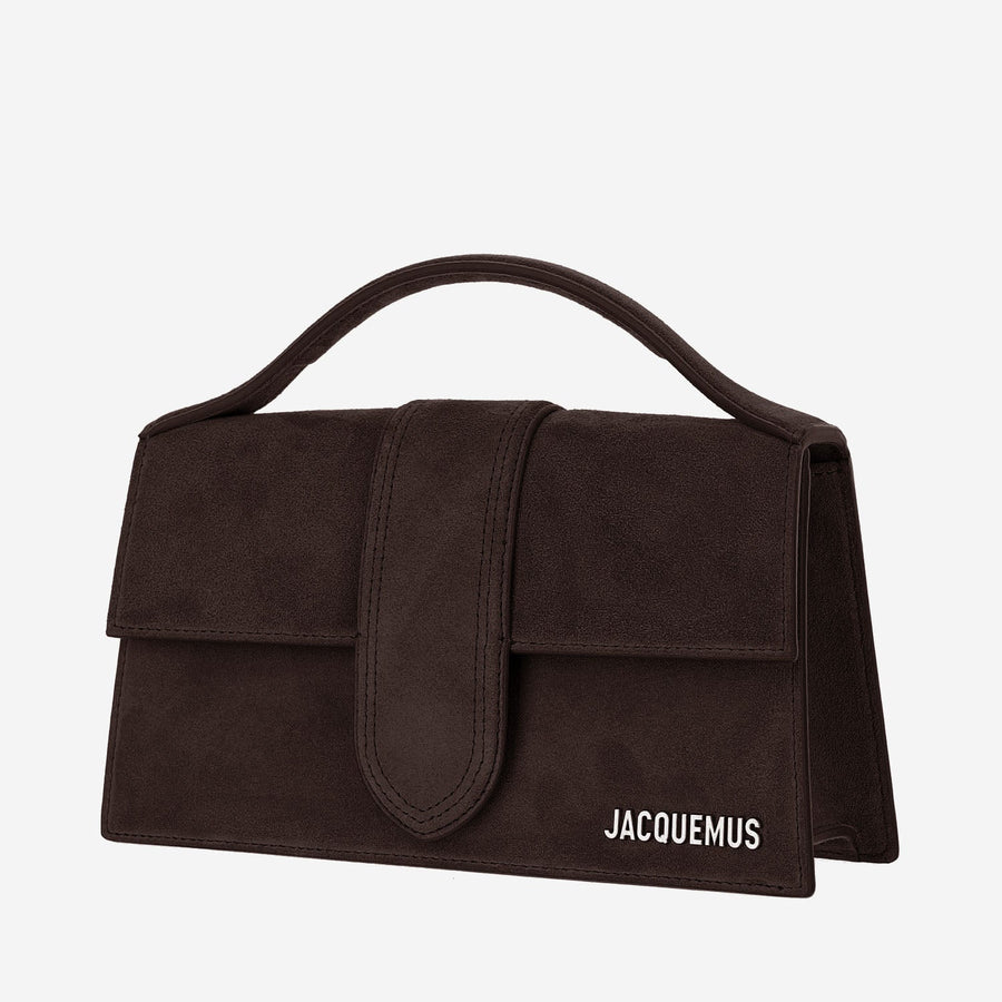 Shoulder Bag Le Bambino Brown Suede