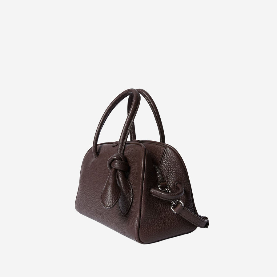 Shoulder Bag Il Piccolo Turismo Dark Brown Leather
