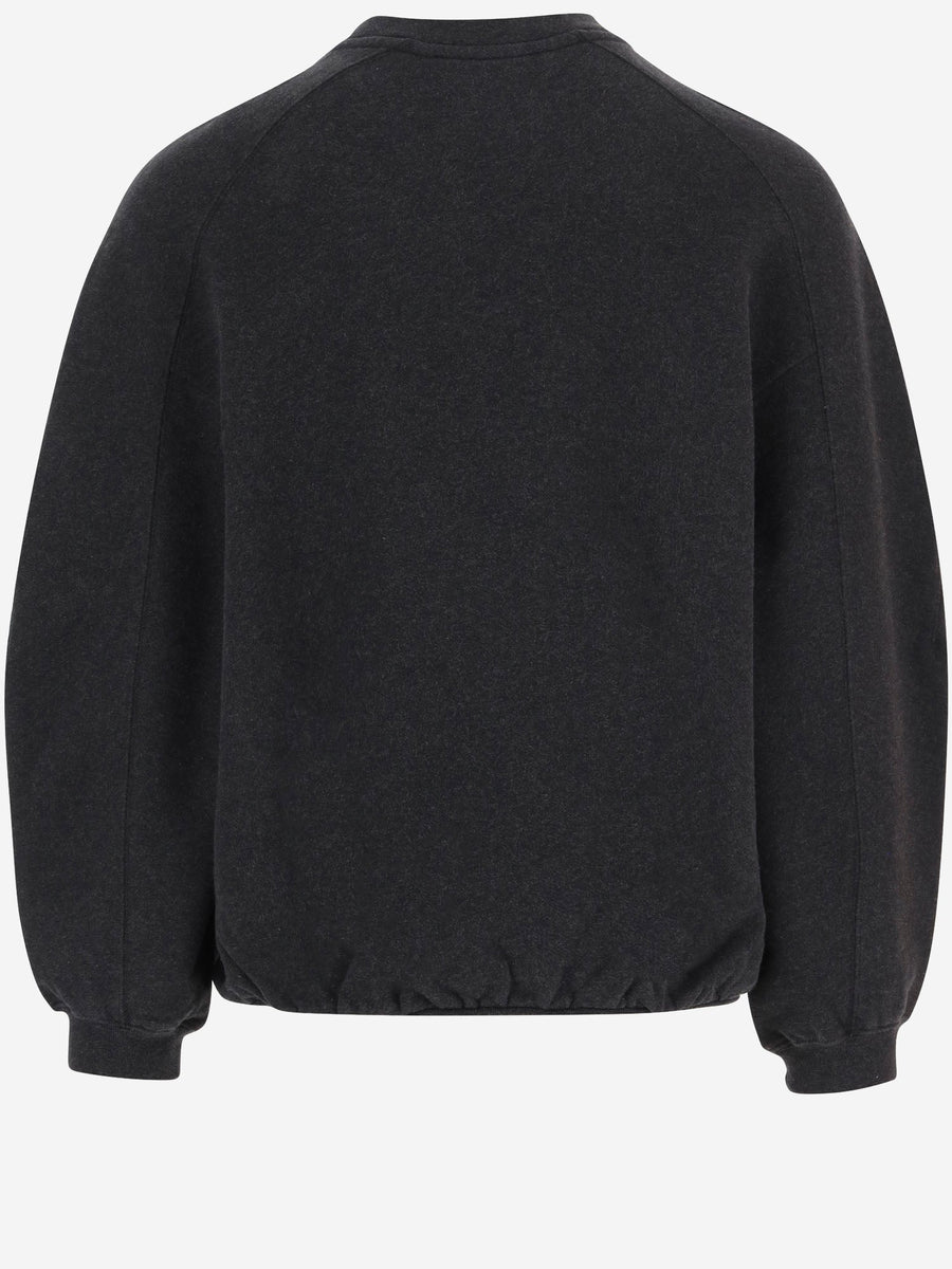 Cotton Sweatshirt Ruban Dark Grey