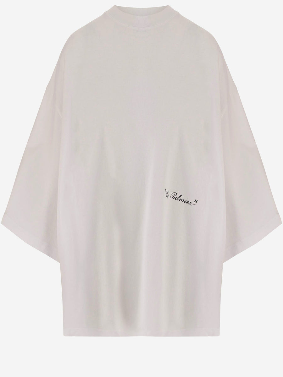 T-Shirt Le Palmier Cotton-Blend White T-shirts & Jerseys