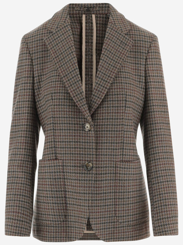Cashmere Houndstooth Jacket Multicolour