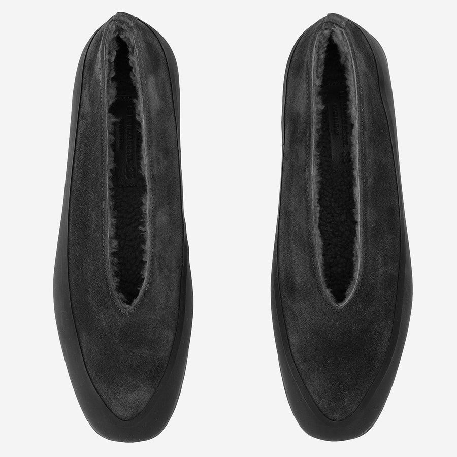 Suede Flats Black