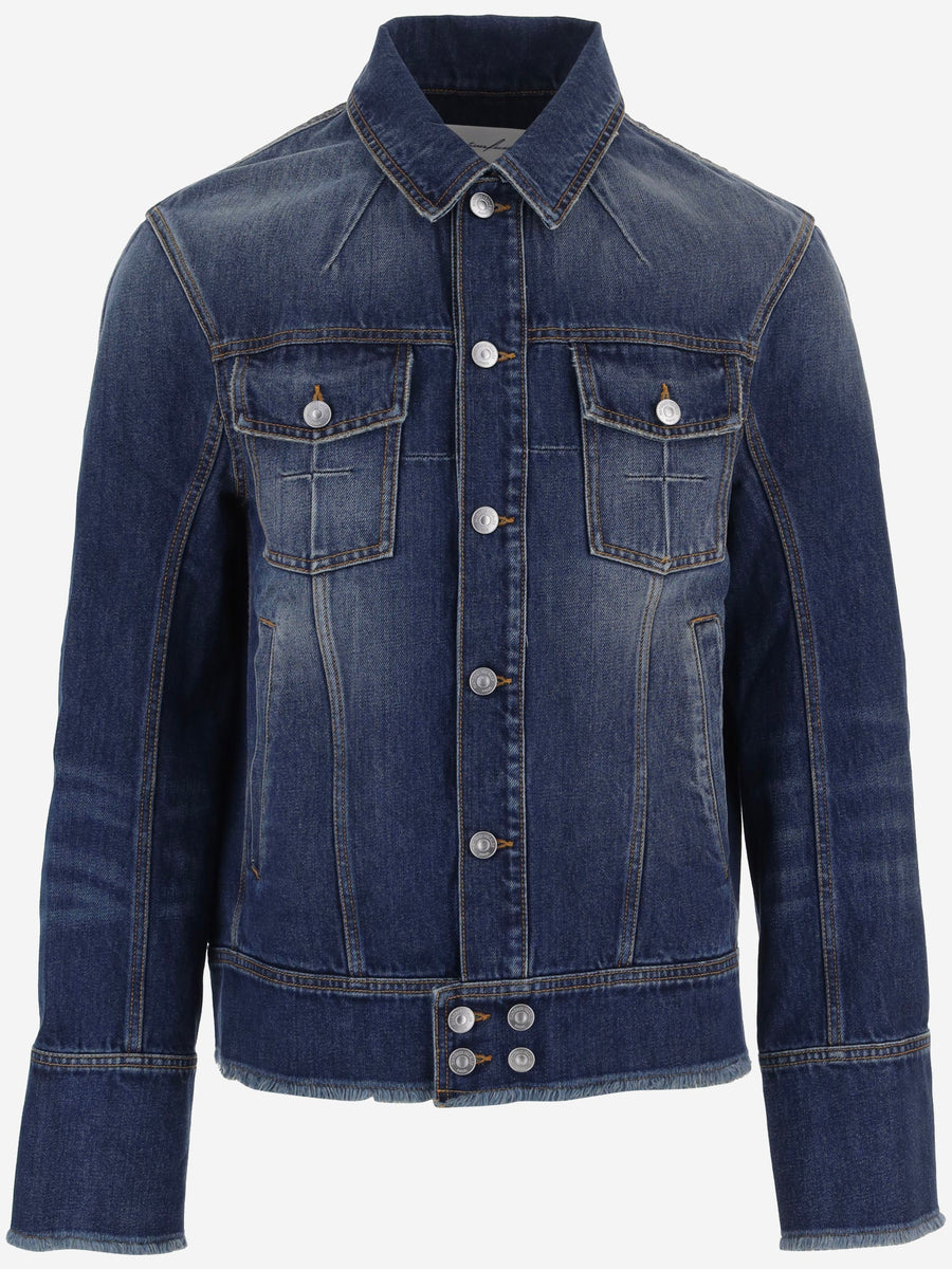 Denim Jacket Washed Cotton Blue
