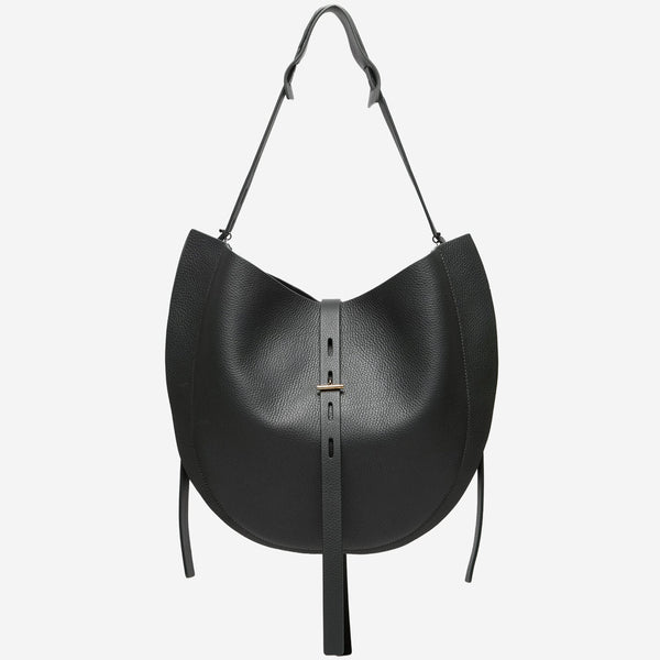 Shoulder Bag Liz Textured Leather Black
