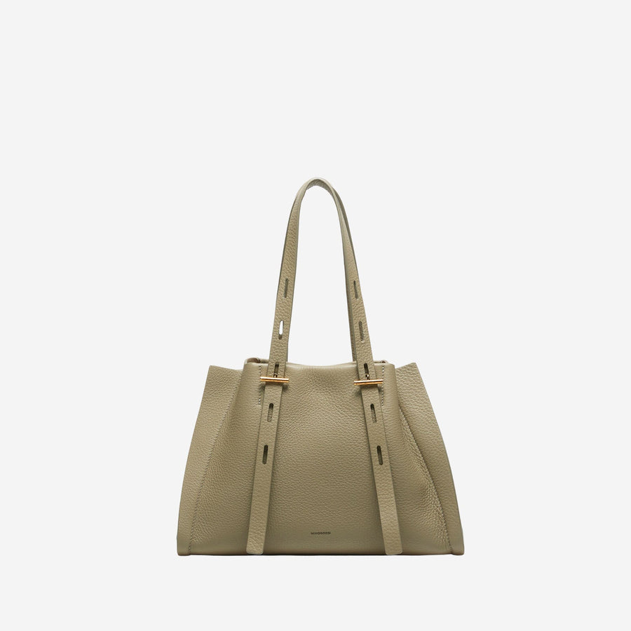 Shoulder Bag Paulina Textured Leather Green