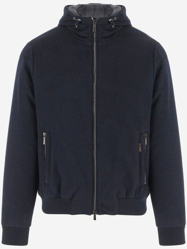 Jacket Oniro Wool And Cashmere Navy
