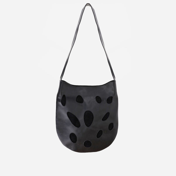 Shoulder Bag Black Calfskin