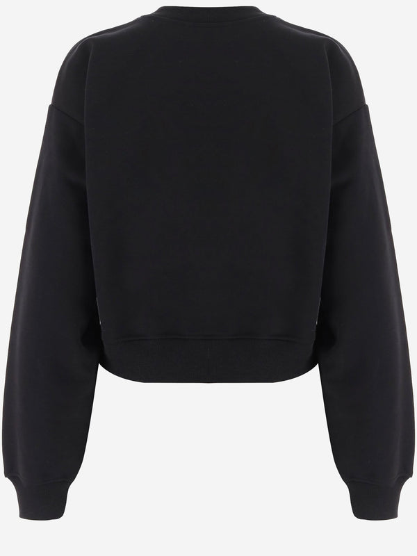Black Cotton Sweatshirt
