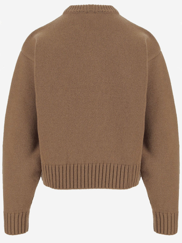 Wool And Cashmere Sweater, Brown
